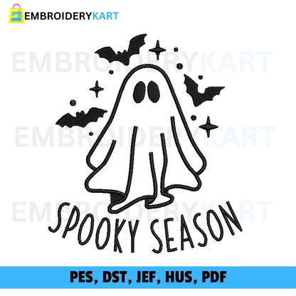 Spooky season Halloween Embroidery file