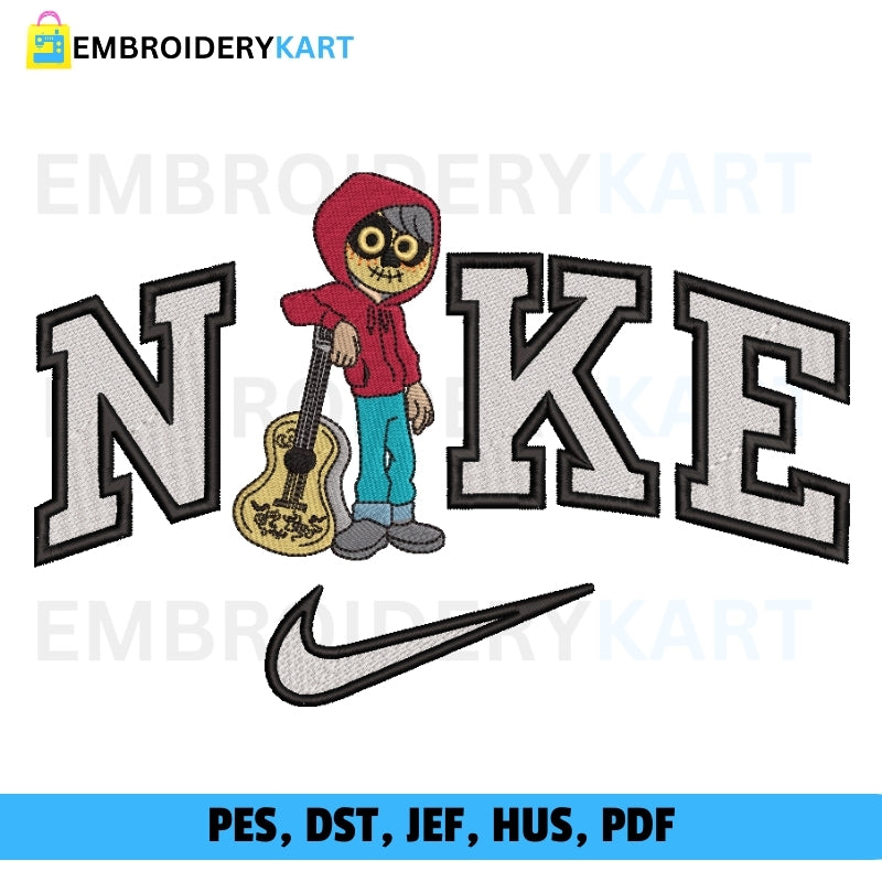 Nike Miguel Coco Halloween Embroidery file