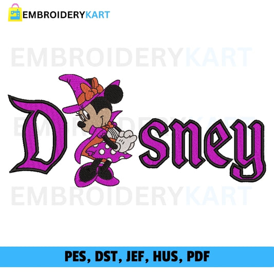 Minnie X Disney Halloween Embroidery file