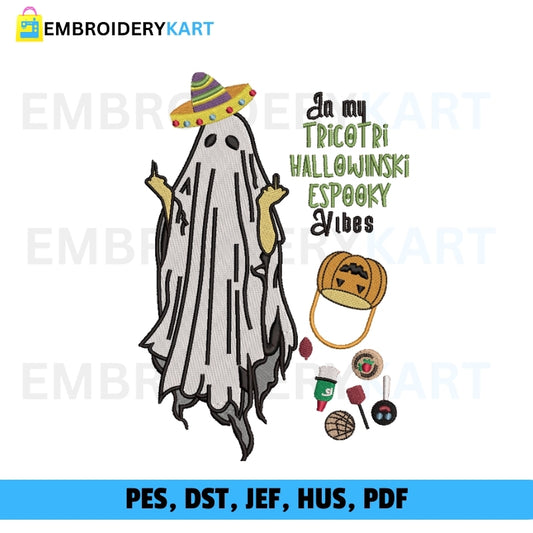 My TRICOT Ri Halloween Embroidery file