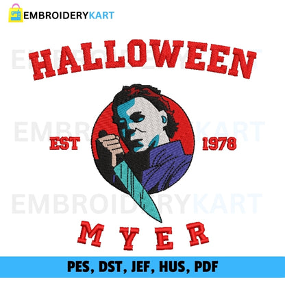 Scream Halloween Embroidery file