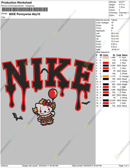 Cute Hello Kitty Halloween Embroidery file