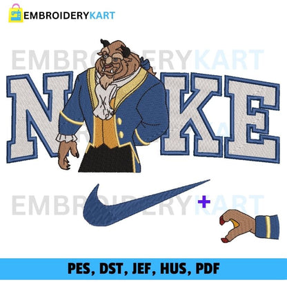 Nike Beast with hand Embroidery file