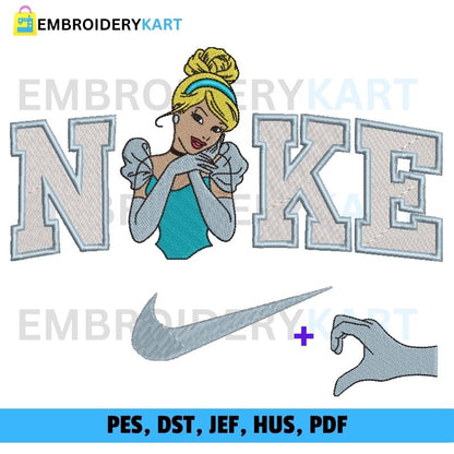 Nike Cinderella Embroidery File