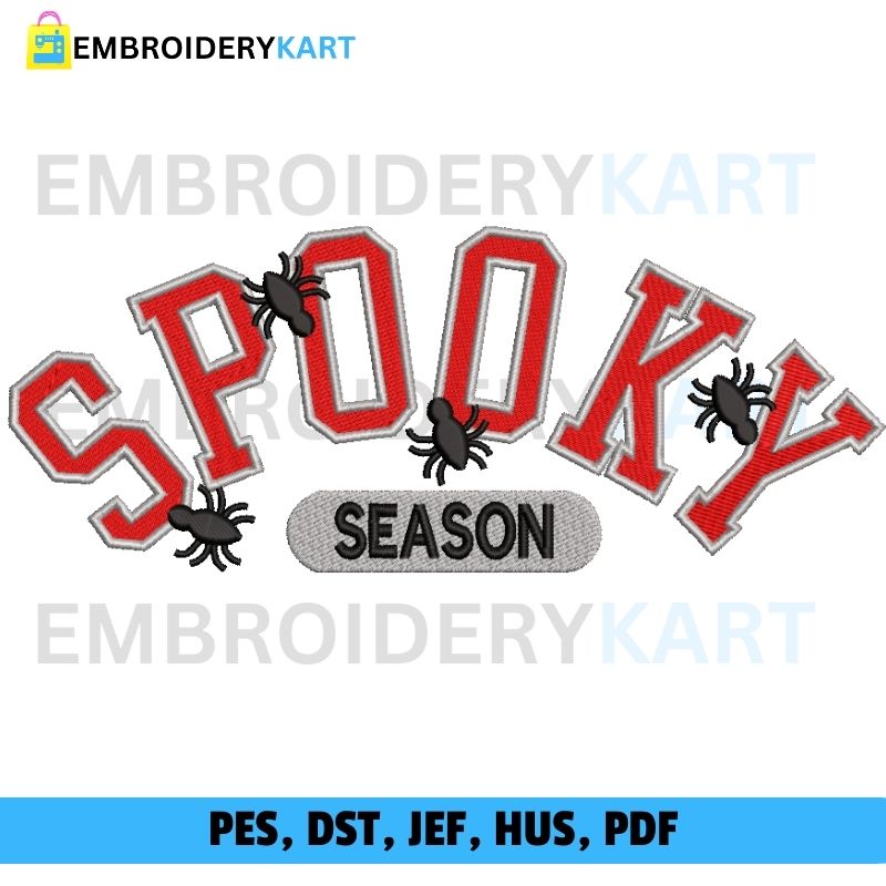 Spooky Season Embroidery Design