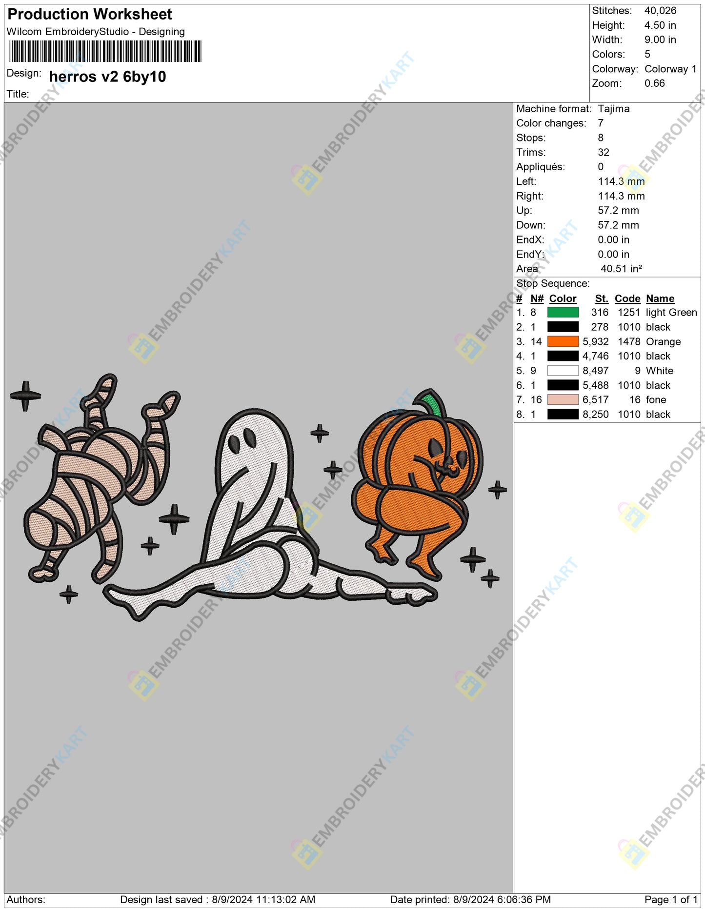 Funny Halloween Retro Funny Pumpkin Embroidery file