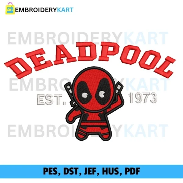 Deadpool Embroidery file