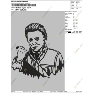 Michael Myers No Lives Matter Halloween Embroidery file