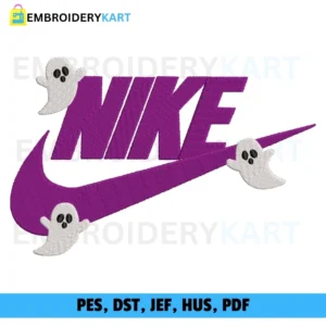 NIKE GHOST Halloween Embroidery file