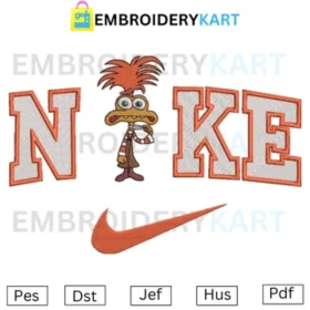 Nike Anxiety Embroidery File Inside out Movie
