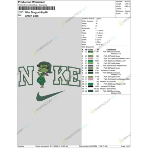 Nike Disgust Embroidery File