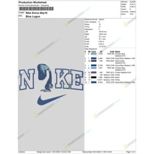 Nike Ennui Embroidery File,