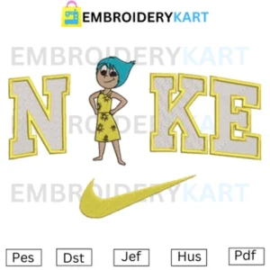 Nike Joy Embroidery File ,Inside out Movie