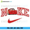 Nike X Lightning McQueen Embroidery Design