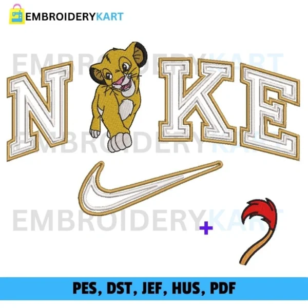 Nike Simba Embroidery Design