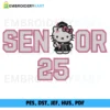 Hello Kitty Senior 2025 Embroidery Design