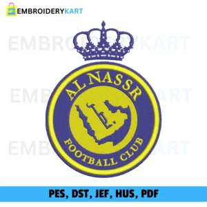 Al Nassr Football Club Embroidery Design