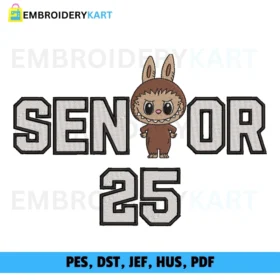 Senior Labubu 25 Embroidery Drsign