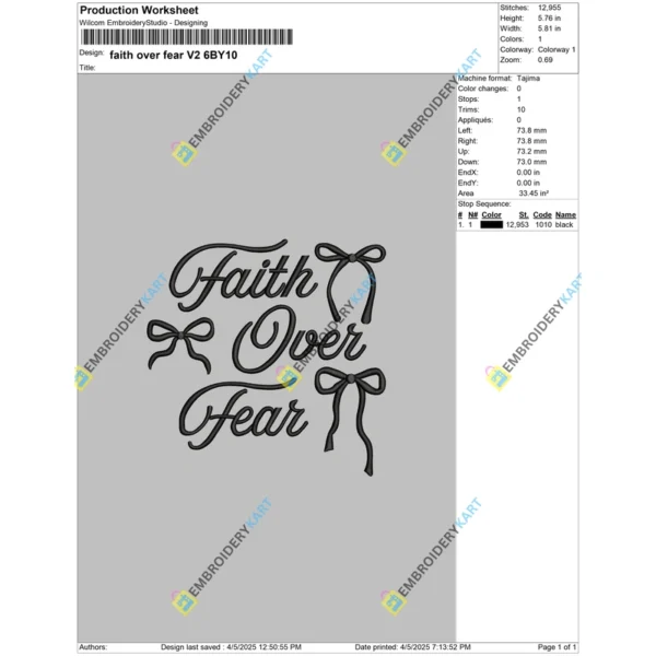 faith over fear V2 6BY10