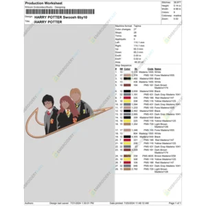 HARRY POTTER Swoosh 6by10