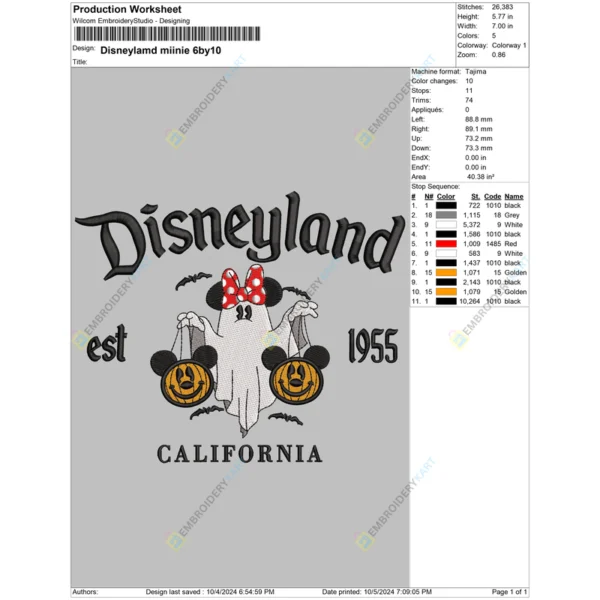 Disneylamd miinie 6by10