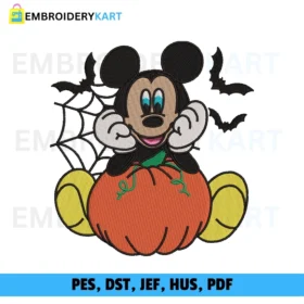 MICKEY MOUSE LOGO Halloween Embroidery design
