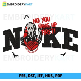 NIKE Scream Halloween Embroidery design