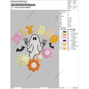 hey boo flower 6BY10