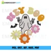 hey boo flower Embroidery design