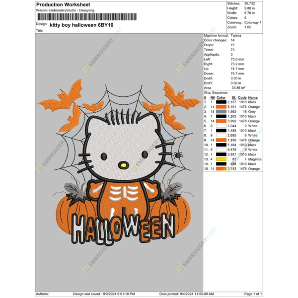 kitty boy halloween 6BY10