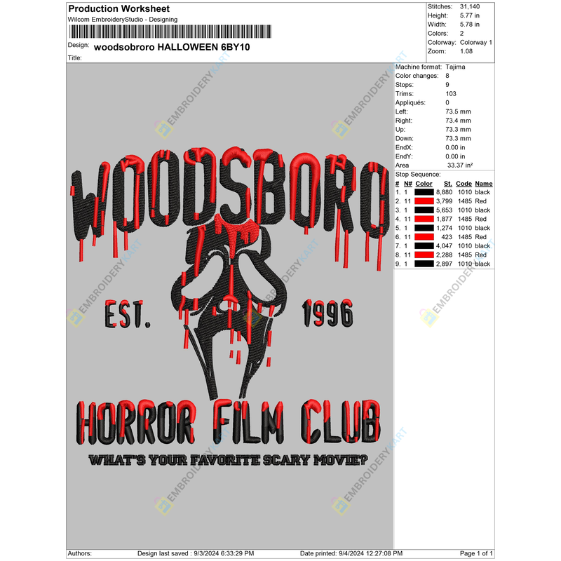 woodsobroro HALLOWEEN 6BY10