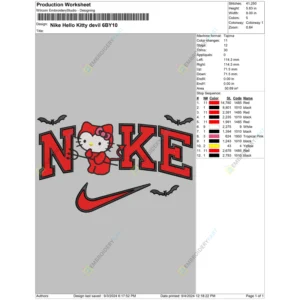 Nike Hello Kitty devil 6BY10