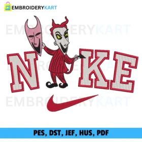 Nike Lock  Halloween Embroidery design
