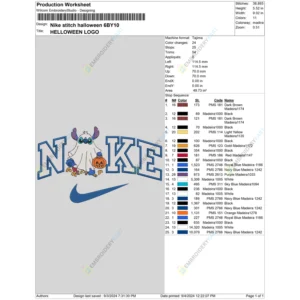 Nike stitch halloween 6BY10