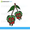 cherry leaves Halloween Embroidery design