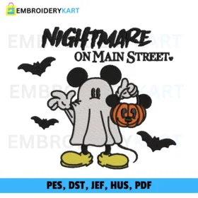 Nightmare mickey Halloween Embroidery design