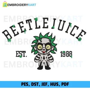 BEETLEJUICE 1988 Halloween Embroidery design
