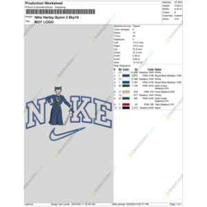 Nike Harley Quinn 2 6by10