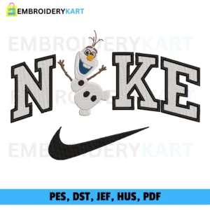 NIKE Olaf Christmas Embroidery design