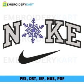 NIKE SNOW Christmas Embroidery design