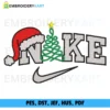 NIKE christmas light Embroidery design