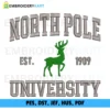 NORTH POLE university Christmas Embroidery design
