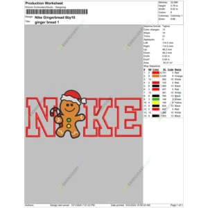 Nike Gingerbread 6by10