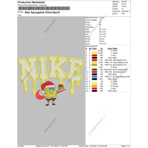 Nike Spongebob CHris 6by10