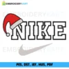 Nike christmas cap Embroidery design