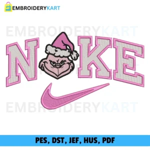Nike mrs Grinch v2 Christmas Embroidery design