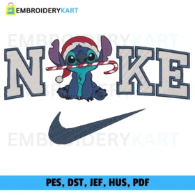 Nike stitch candy Christmas Embroidery design