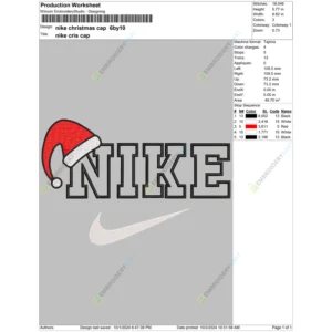 nike christmas cap 6by10