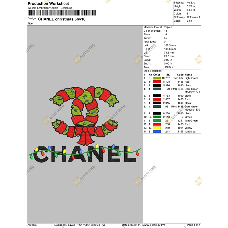 CHANEL christmas 6by10