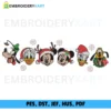 Disney Characters Christmas Embroidery design